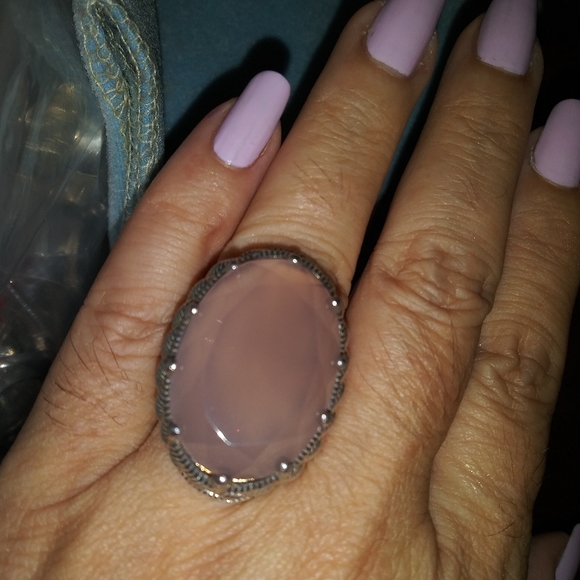 Judith Ripka Peach Quartz Ring. Sizes 7,9 - Picture 6 of 6